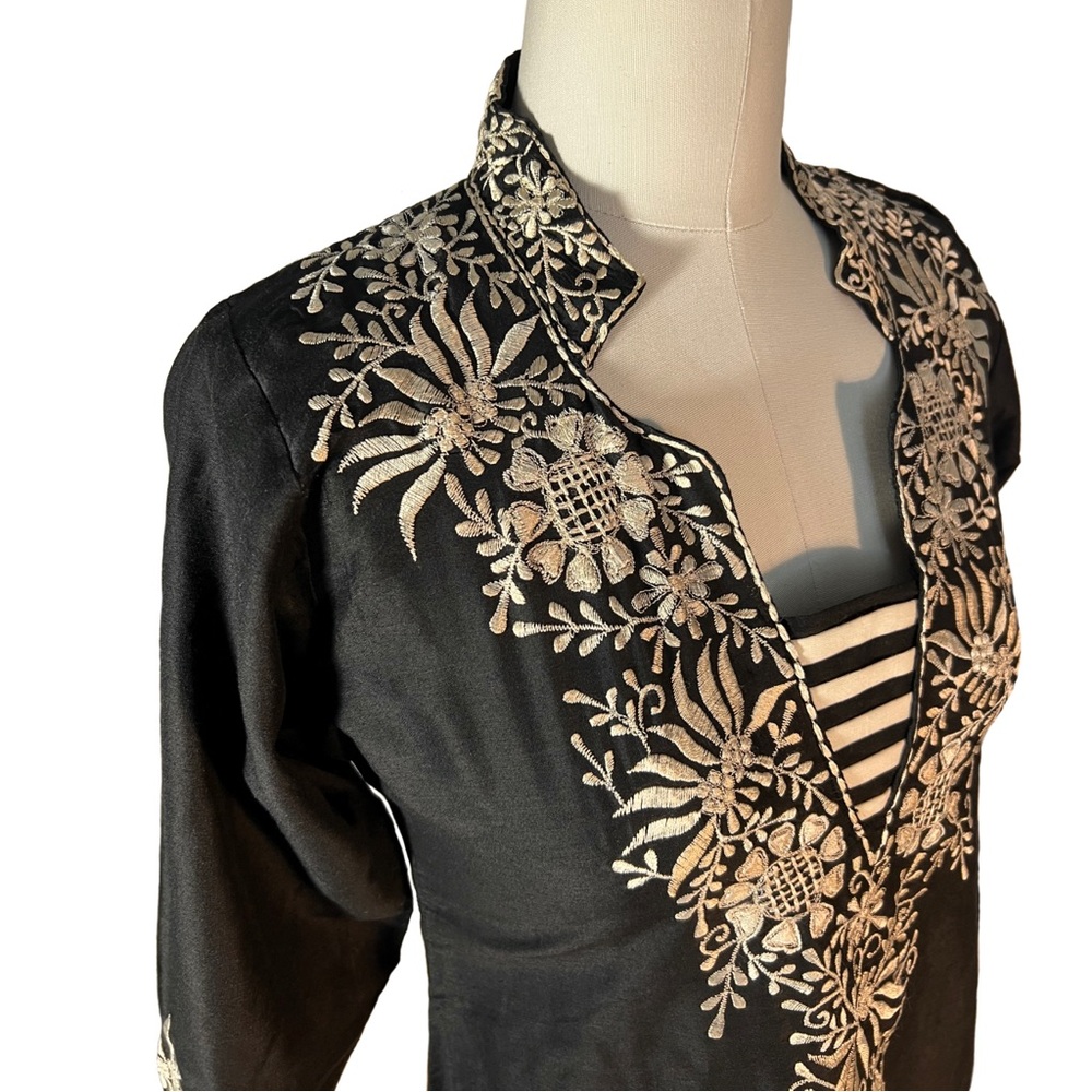 Cotton Floral Embroidered Kurta Tunic